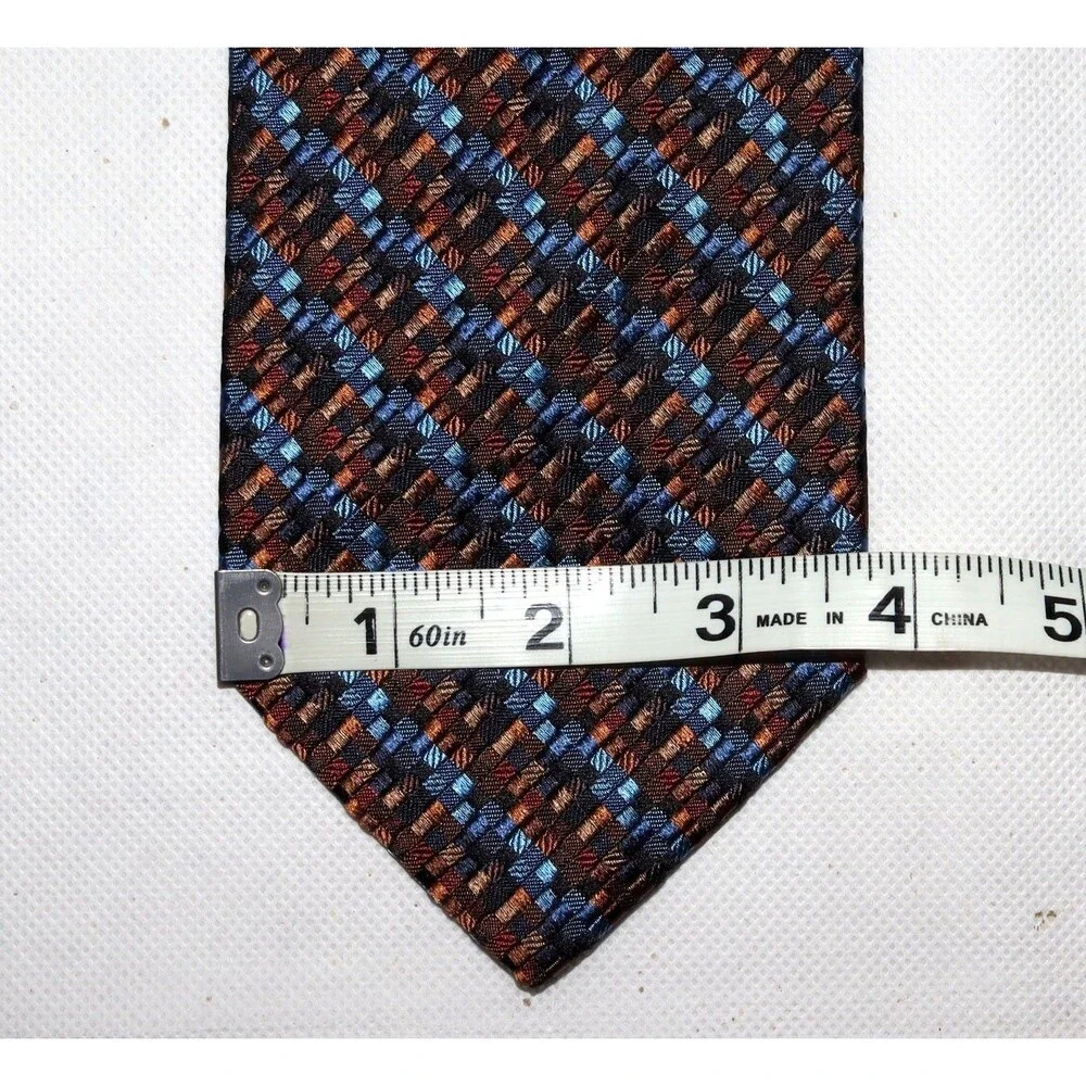 Jhane Barnes Men's Tie Geometric Woven Silk‎ Necktie